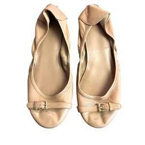Cole Haan Jenni Buckle Ballet Flat Nude Beige Neutral Women’s Size 10 Shoes